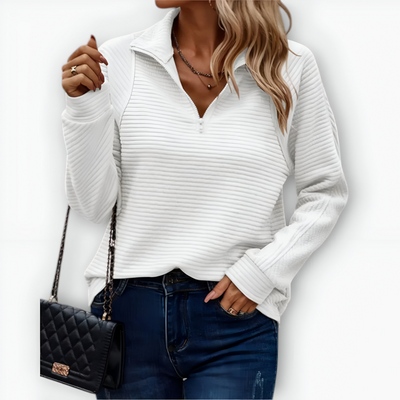 Iseult – Cozy Half-Zip Knit Sweater
