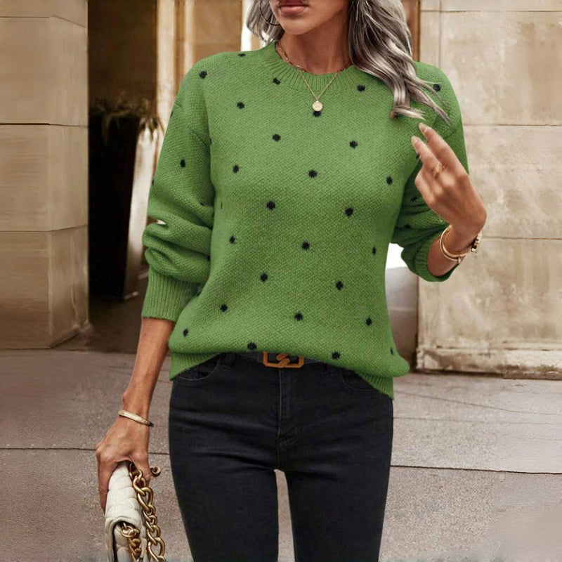 Eithne – Polka Dot Knitted Sweater