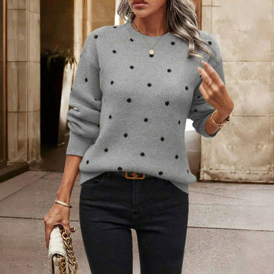 Eithne – Polka Dot Knitted Sweater