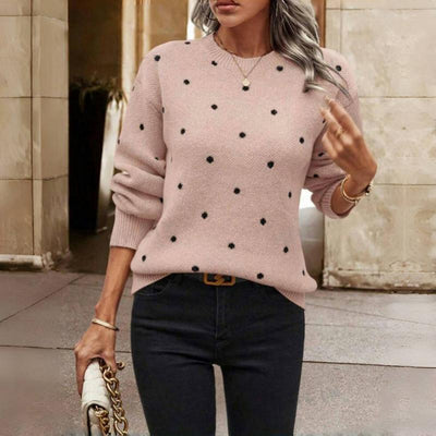 Eithne – Polka Dot Knitted Sweater
